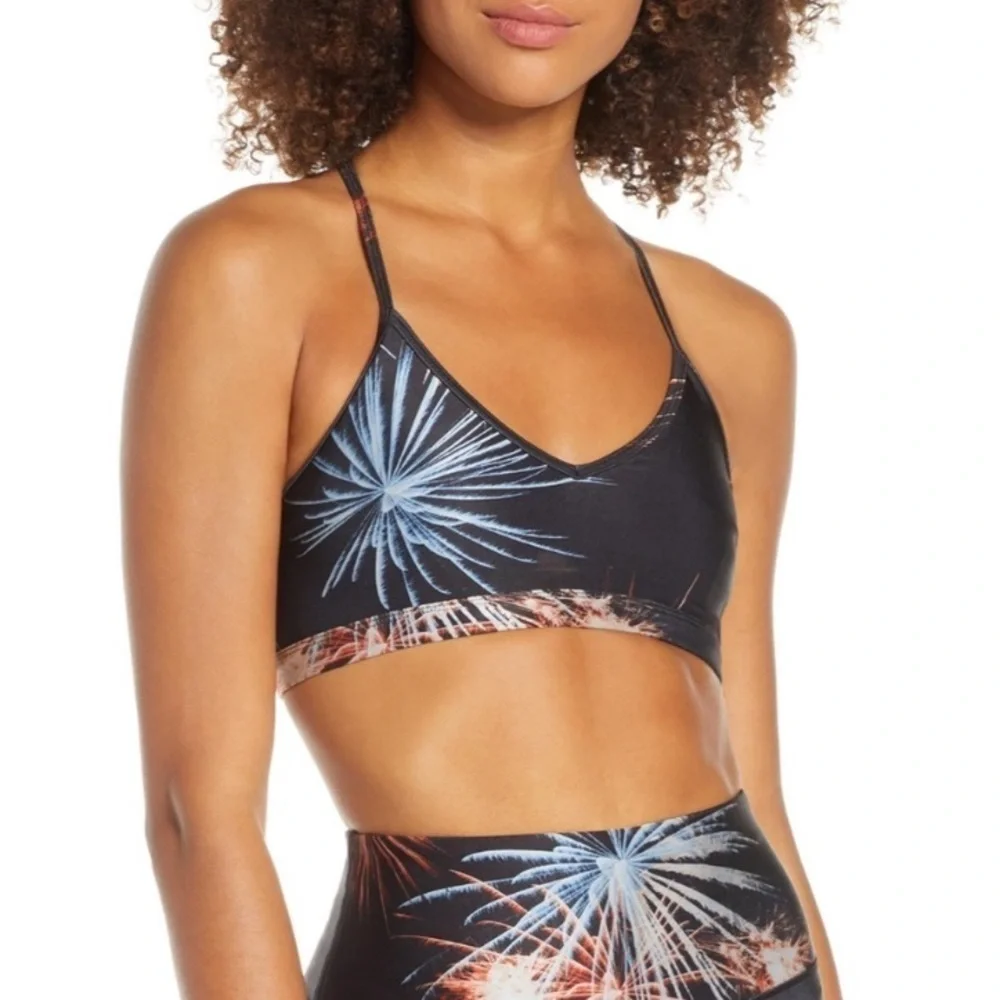 NWT Good American Barely There Bralette Fireworks